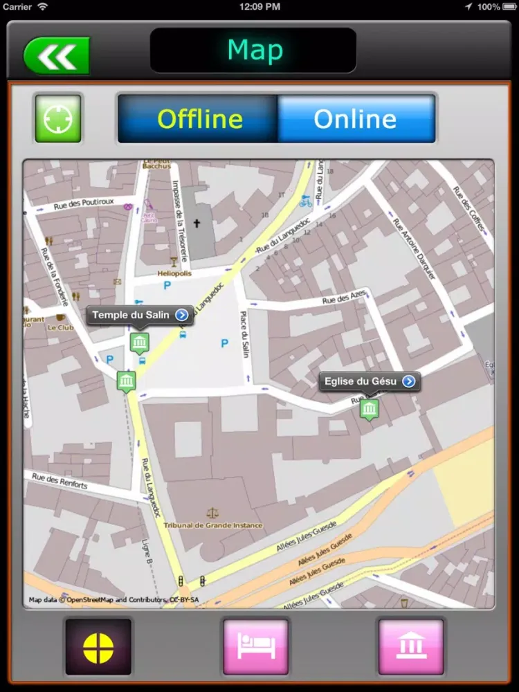 Toulouse Offline Map Guide iPad 应用截图