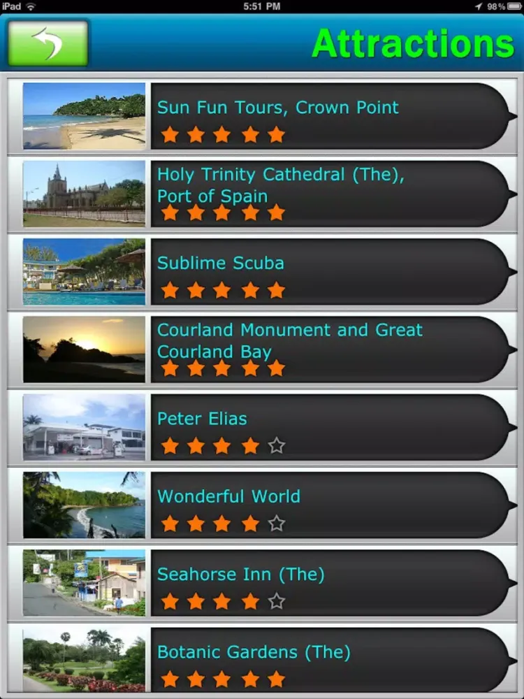تصاویر Trinidad & Tobago Offline Map iPad 
