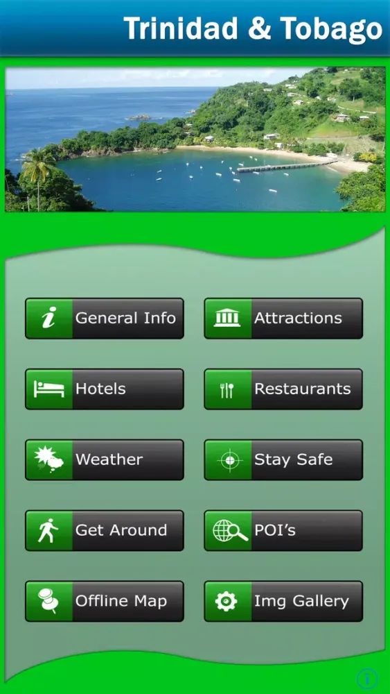 تصاویر Trinidad & Tobago Offline Map