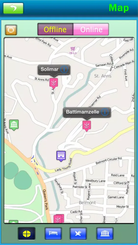 تصاویر Trinidad & Tobago Offline Map