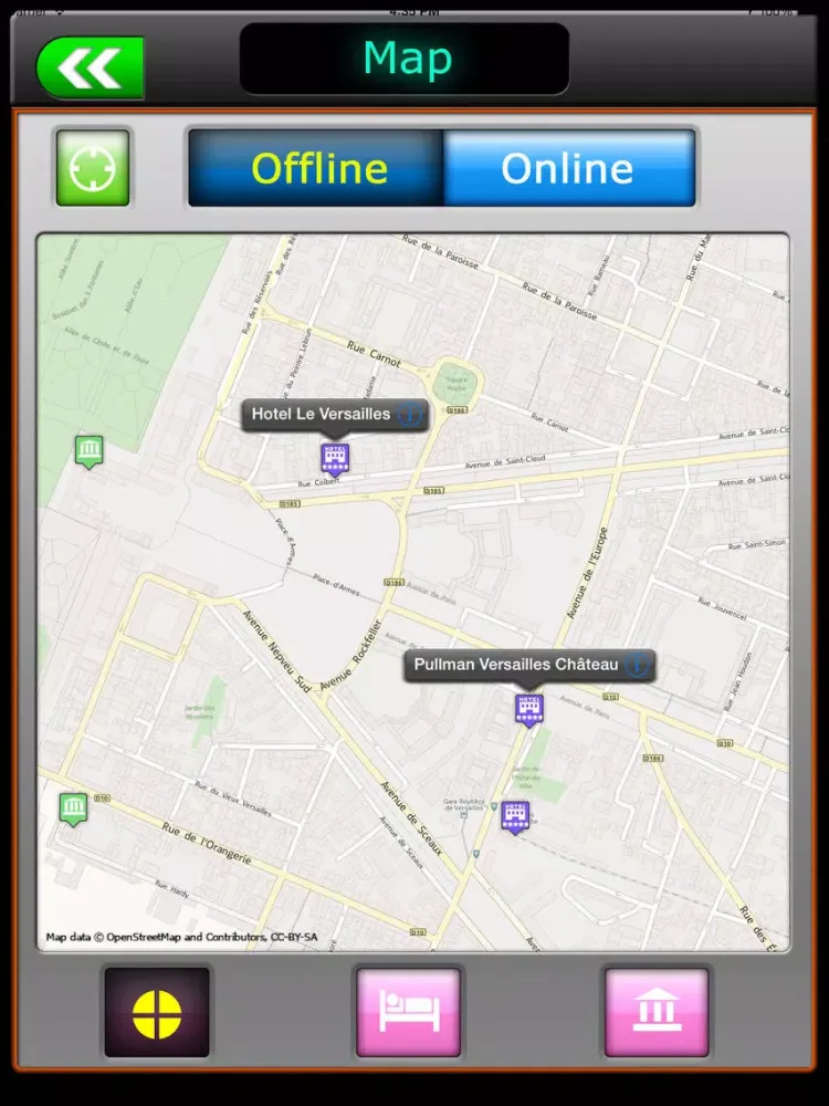 Versailles Offline Map Guide iPad  سکرین شاٹس