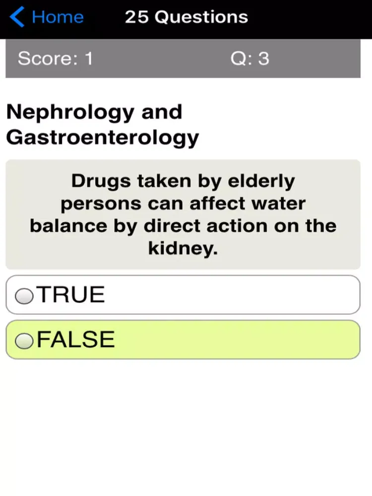 Zrzuty ekranu Geriatrics & Gerontology Review Quiz iPad 