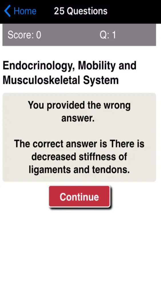 Zrzuty ekranu Geriatrics & Gerontology Review Quiz