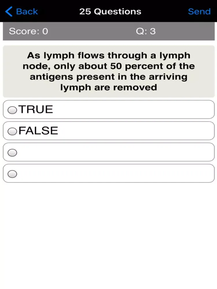 Tangkapan layar Learning Immunology Quiz iPad 