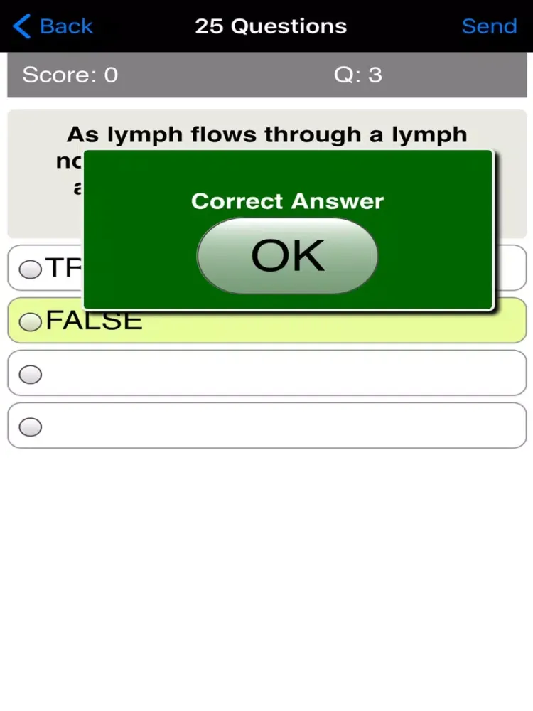 Tangkapan layar Learning Immunology Quiz iPad 