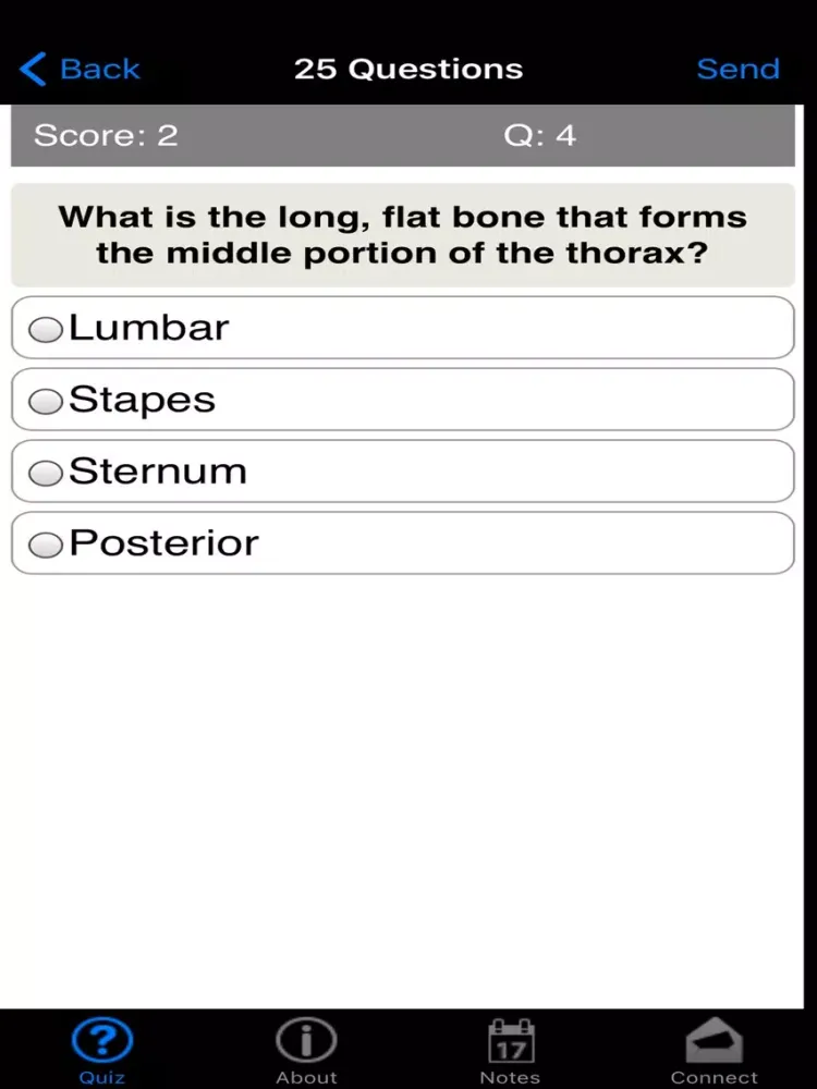 Learning Anatomy Quiz iPad  Screenshots