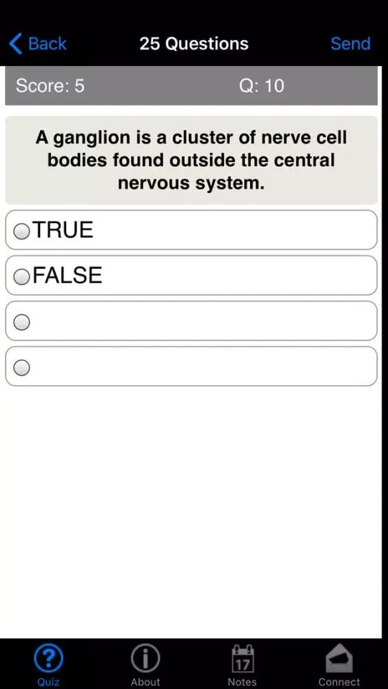 Learning Anatomy Quiz Screenshots