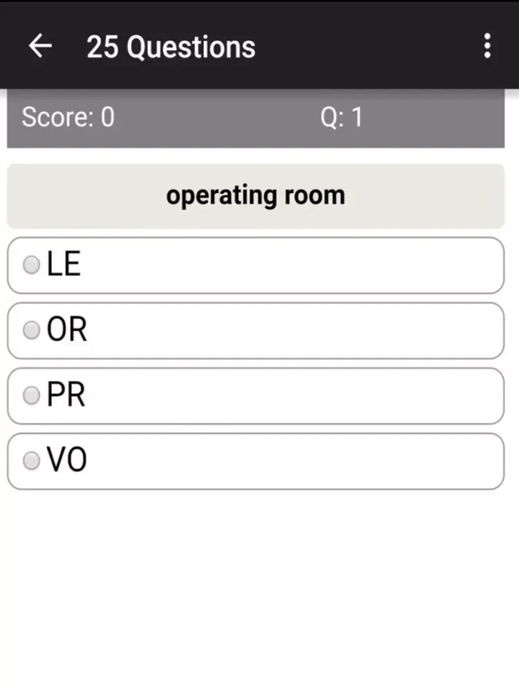 Medical Acronyms & Abbreviations Quiz iPad  Screenshots