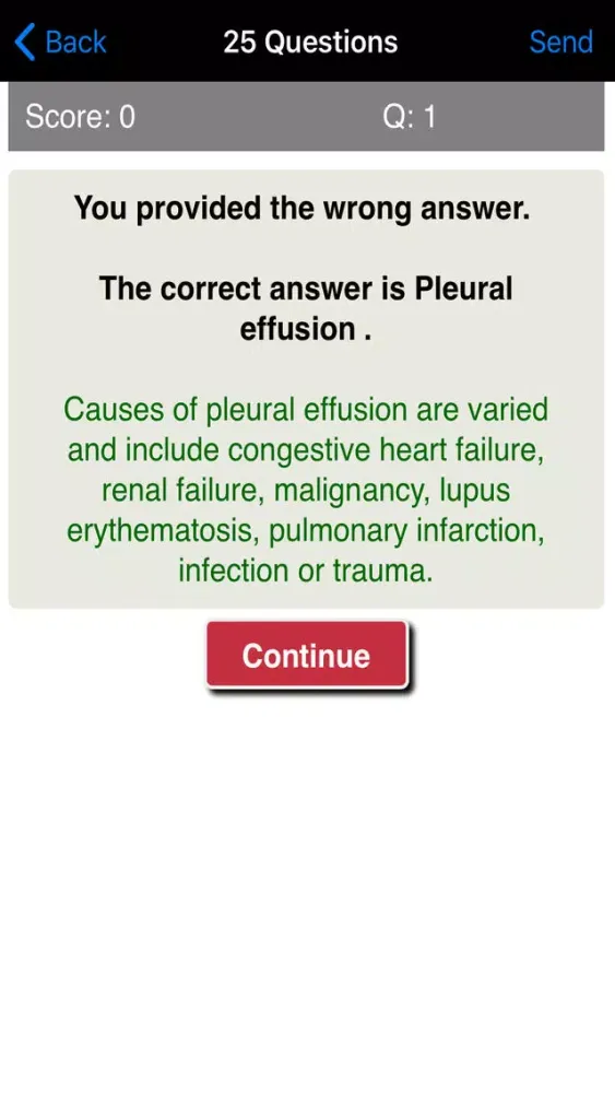 Learning Pulmonology Quiz سکرین شاٹس
