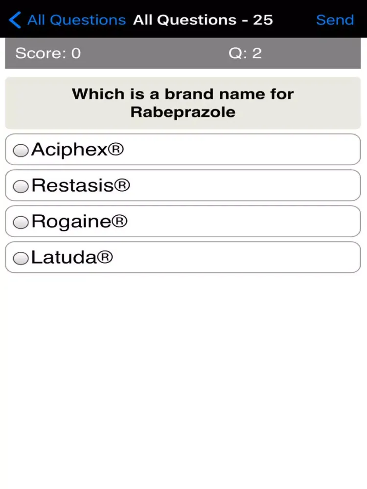 Capturas de pantalla de Top 200 Drugs Quiz iPad 