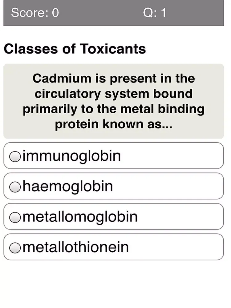 صور Toxicology & Poisonous Substances Quiz iPad 