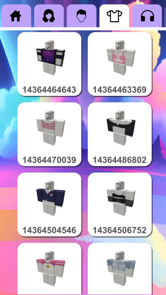 Outfit ID Screenshots