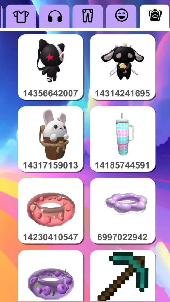Outfit ID Screenshots