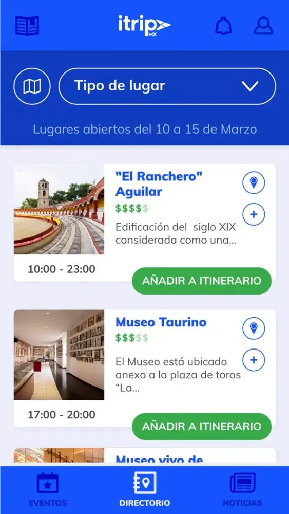 Ảnh chụp màn hình của iTripMX Tlaxcala