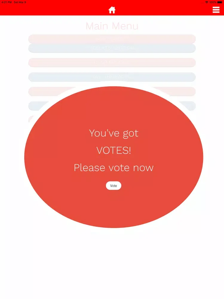 Its Your Vote iPad  スクリーンショット