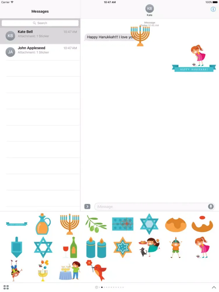صور Hanukkah for Stickers iPad 
