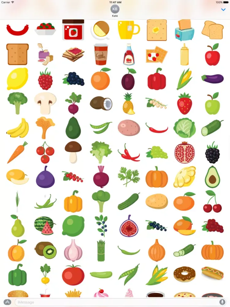 MEGA Sticker Pack for iMessage iPad  Screenshots