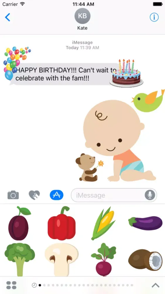 MEGA Sticker Pack for iMessage Screenshots