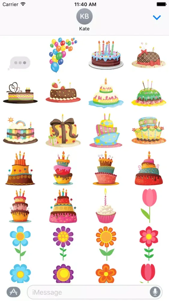 MEGA Sticker Pack for iMessage Screenshots