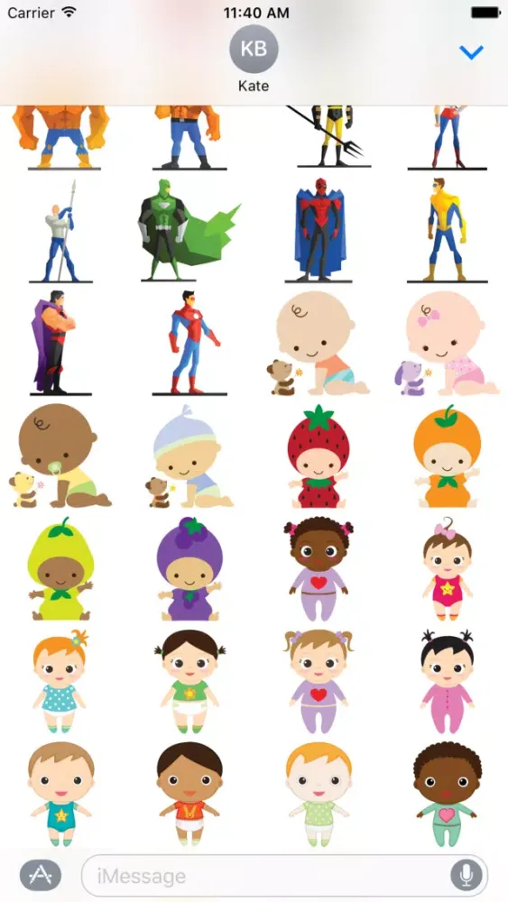MEGA Sticker Pack for iMessage Screenshots