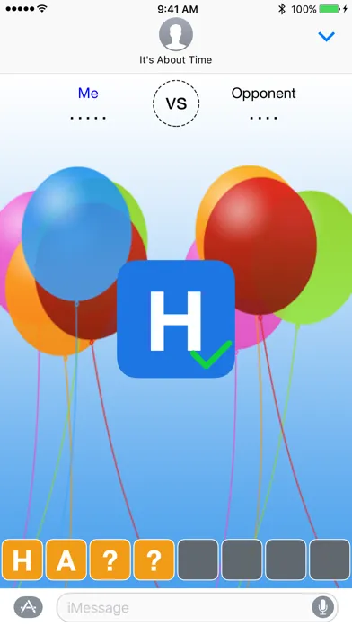 Words Hanging for iMessages Screenshots