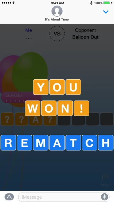Words Hanging for iMessages Screenshots