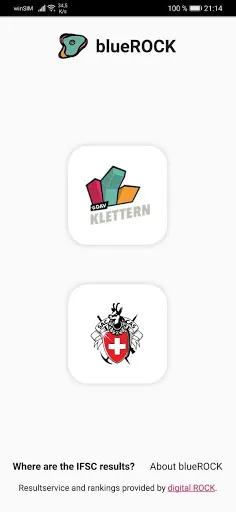 blueROCK - climbing results Screenshots