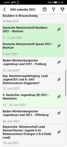 blueROCK - climbing results Screenshots