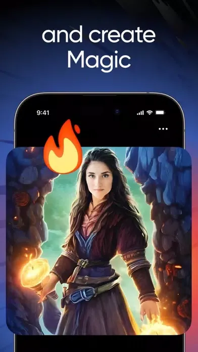 ภาพหน้าจอของ MyFaceWhen: your AI selfies