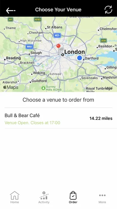 Tangkapan layar Bull & Bear Cafe