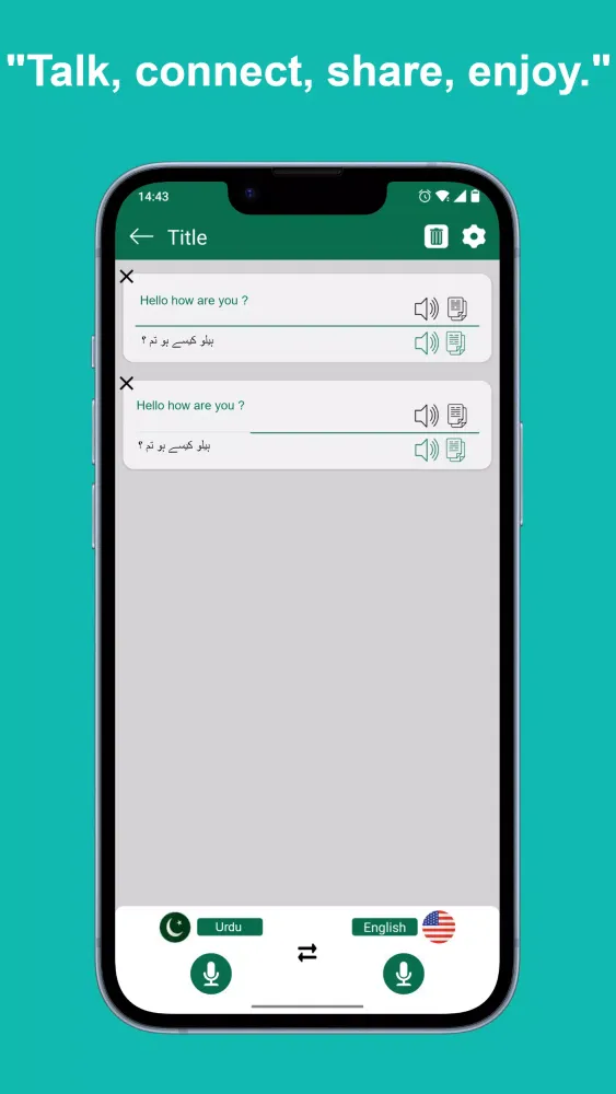 Screenshot di Urdu English Translator