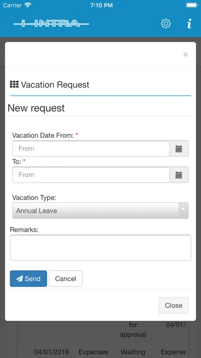 Captures d'écran de i-intra (Online HR System)