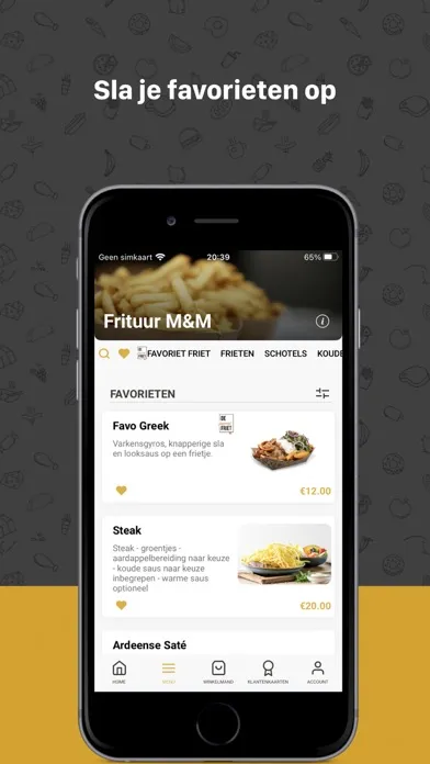 Tangkapan skrin Frituur M&M