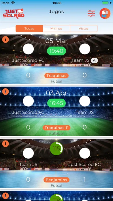 ภาพหน้าจอของ Just Scored