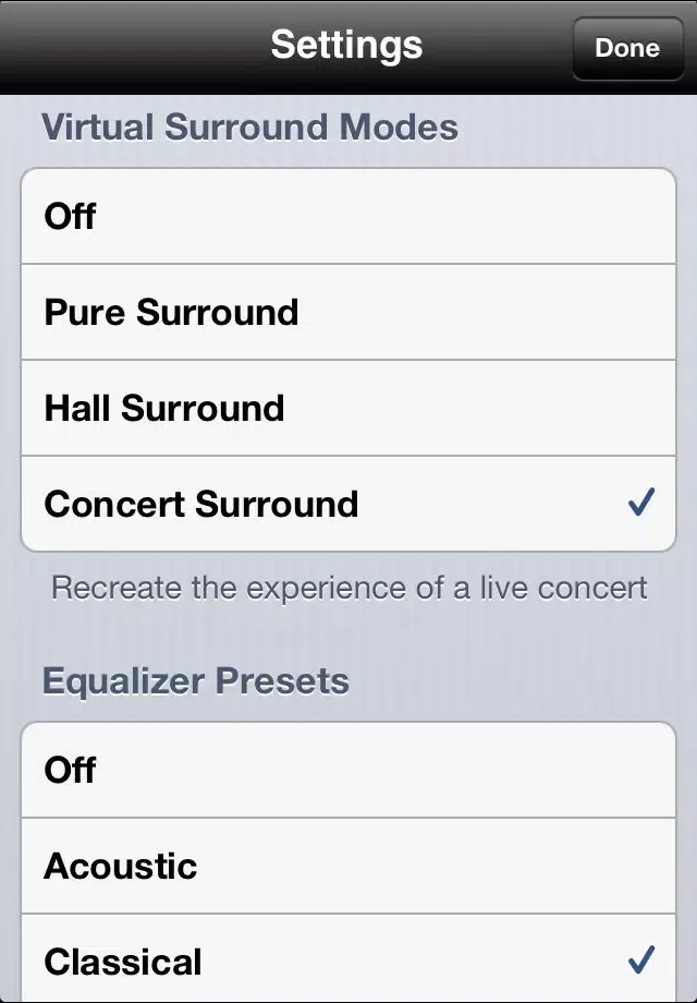 ConcertPlay - Music player with Surround Sound應用截圖