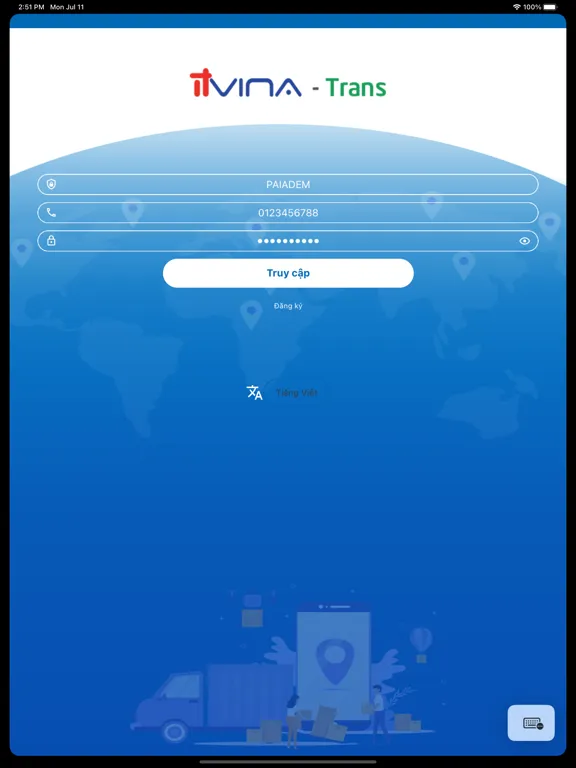Zrzuty ekranu ITVINA Trans iPad 