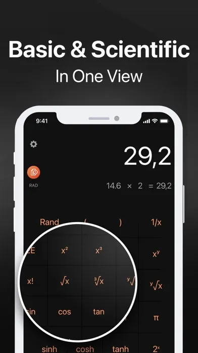 Capturas de tela do Calculator for iPad₊