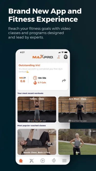 MAXPRO Fit Screenshots
