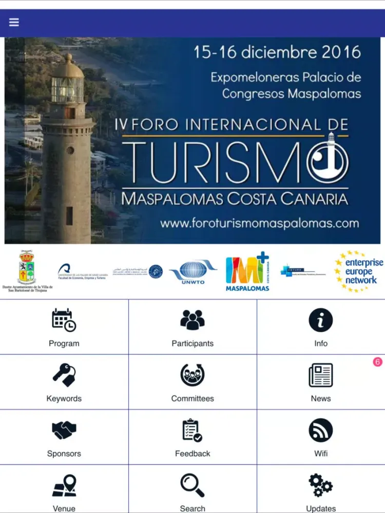 Capturas de tela do IV Foro Internacional de Turismo Maspalomas iPad 