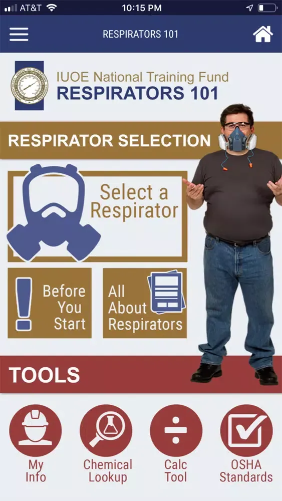 Capturas de tela do Respirators 101