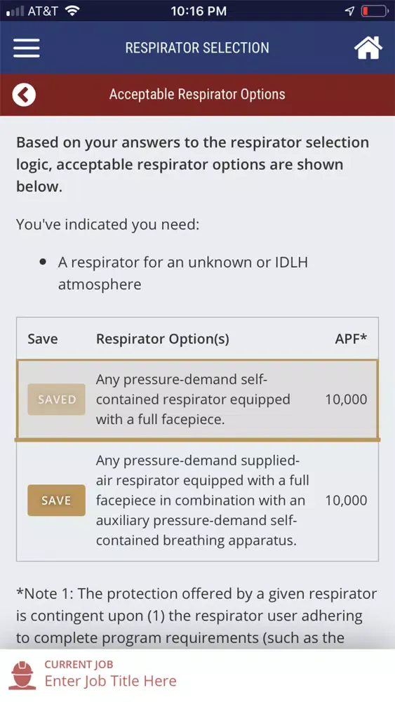 Capturas de tela do Respirators 101
