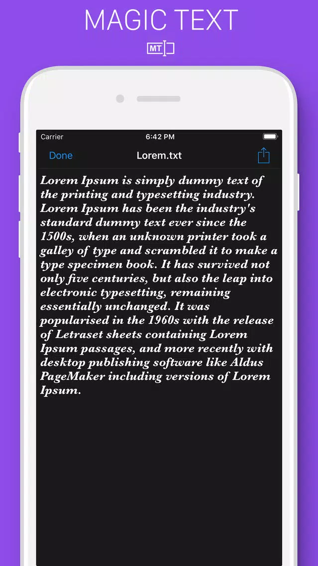 Magic Text 스크린샷