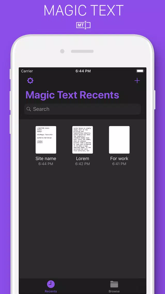 Magic Text 스크린샷