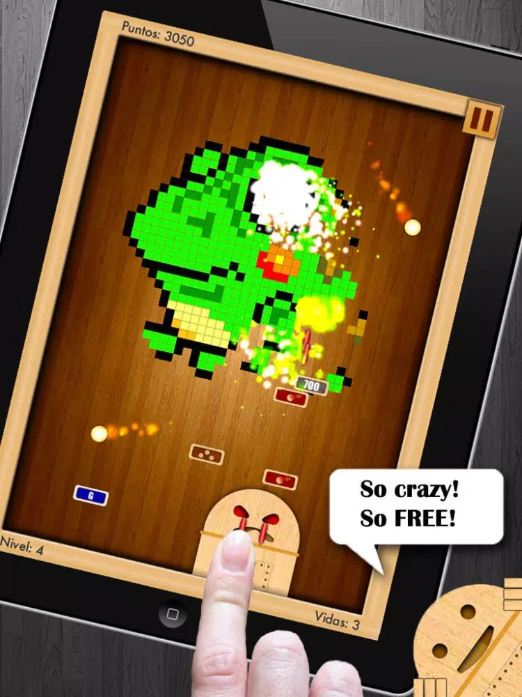 Woodroid HD+: Pixelart brick breaker iPad 应用截图