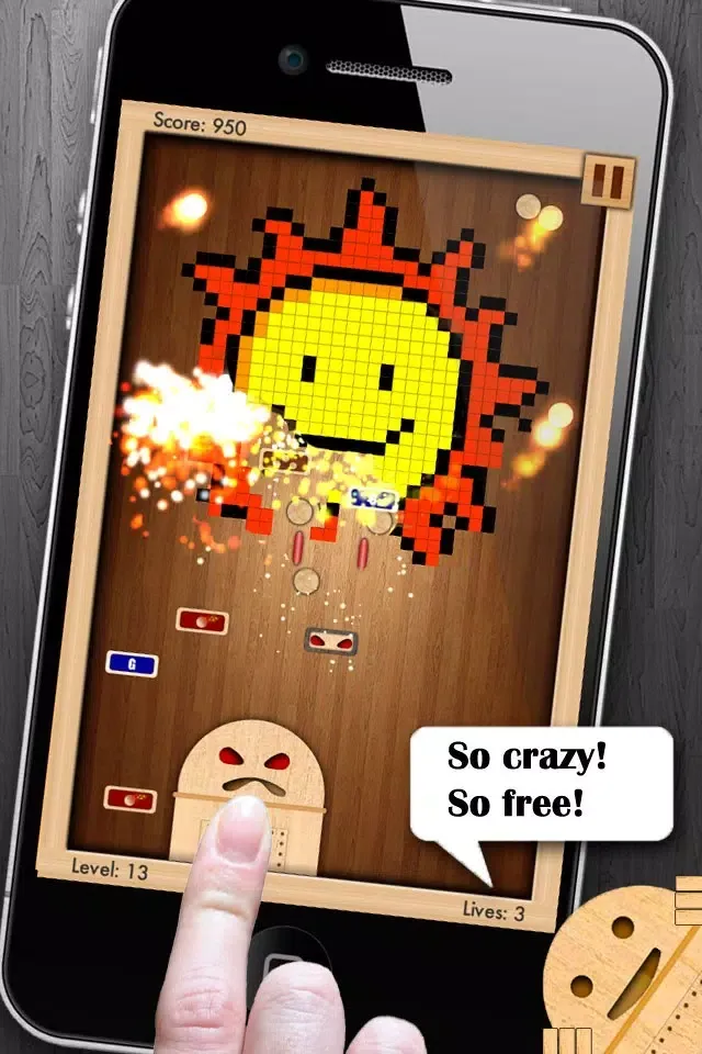 Woodroid HD+: Pixelart brick breaker应用截图