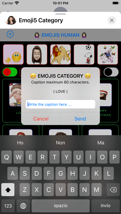 Tangkapan skrin Emoji5 Category