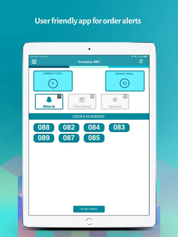 OrderReady TV Screen Alert iPad  سکرین شاٹس