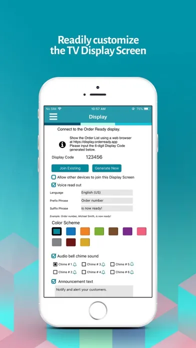 OrderReady TV Screen Alert سکرین شاٹس