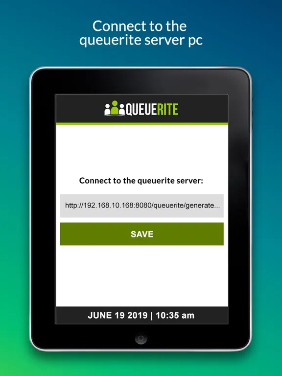QueueRite Ticket Kiosk iPad 应用截图