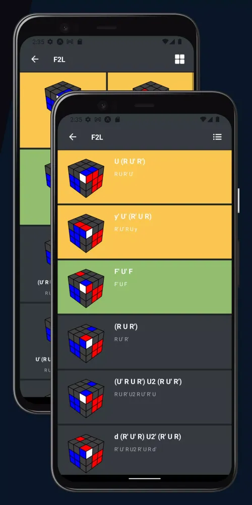Capturas de tela do CUBER - Learn algorithms